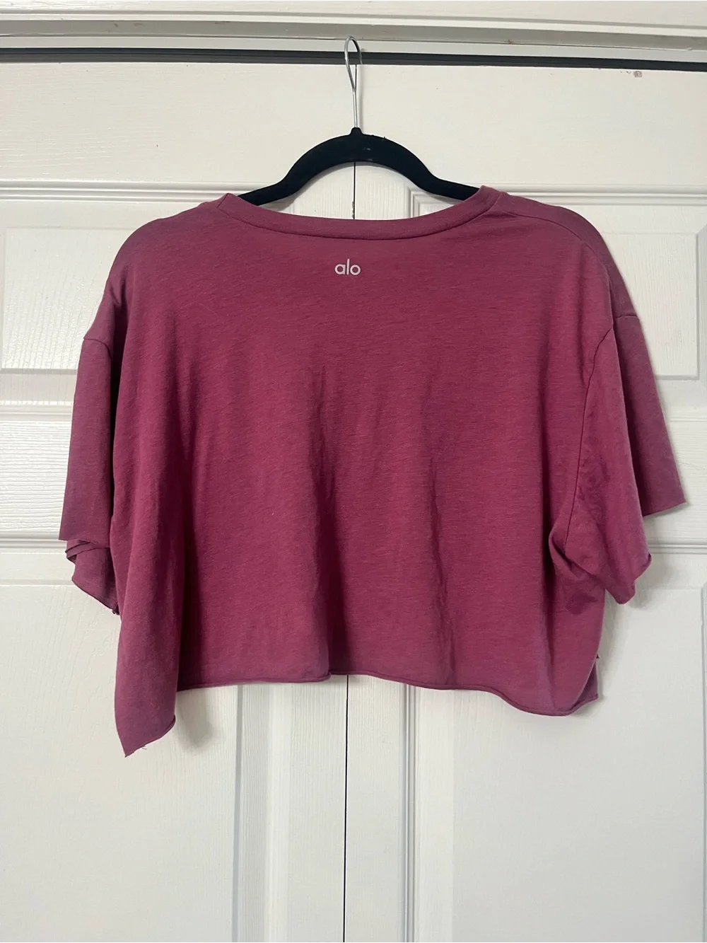ALO Yoga Mauve Crop Tee